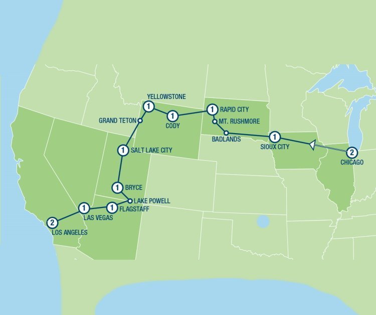 chicago to l.a. (14 dagen) Chicago to L.A. (14 dagen)