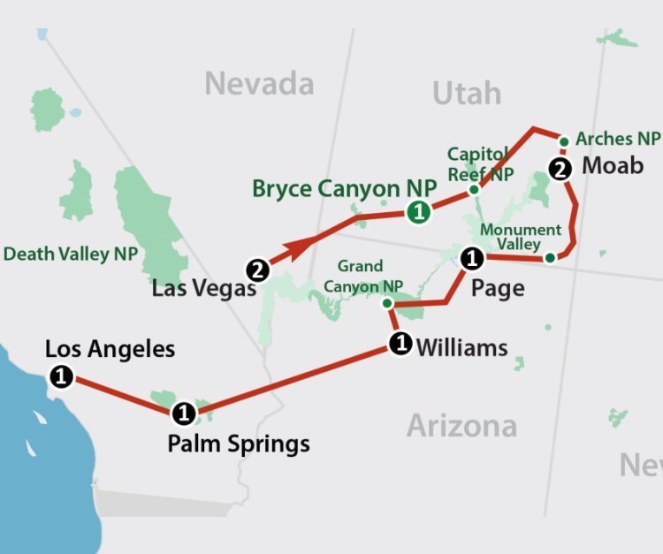 best of the canyons (11 dagen) Best of the Canyons (11 dagen)