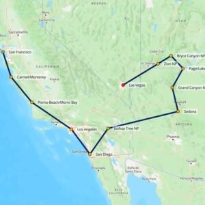 🇺🇸 VERENIGDE STATEN Familie Fun on Wheels van Baai tot Woestijn (21 dagen)