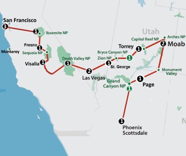 great parks of the west (19 dagen) Great Parks of the West (19 dagen)