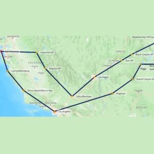 Complete zuidwest camperreis (28 dagen)