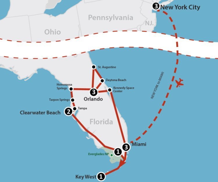 new york & best of florida (15 dagen) New York & Best of Florida (15 dagen)