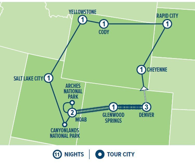 rockies & rails (13 dagen) Rockies & Rails (13 dagen)