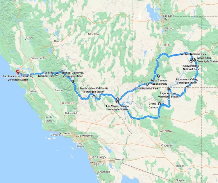the ultimate southwest (16 dagen) The Ultimate Southwest (16 dagen)