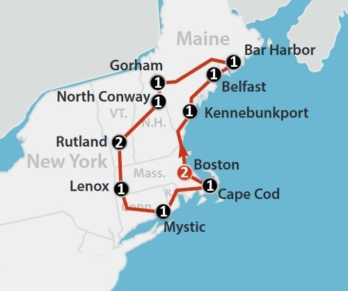charming small towns in new england (14 dagen) Charming Small Towns in New England (14 dagen)