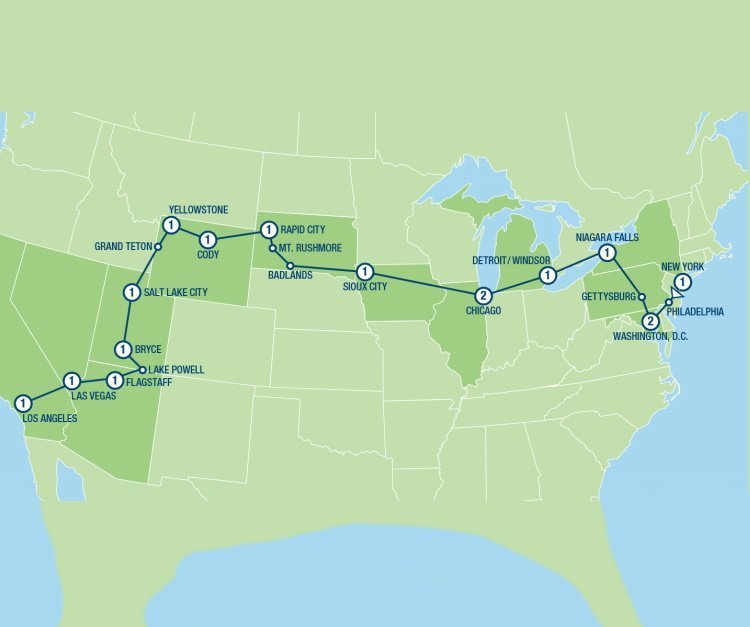 new york to hollywood (20 dagen) New York to Hollywood (20 dagen)